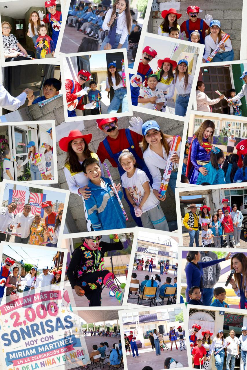 ¡Más de 2 mil sonrisas que iluminan Tlaxcala! Miriam Martínez arranca festejos del Día de la Niña y el Niño